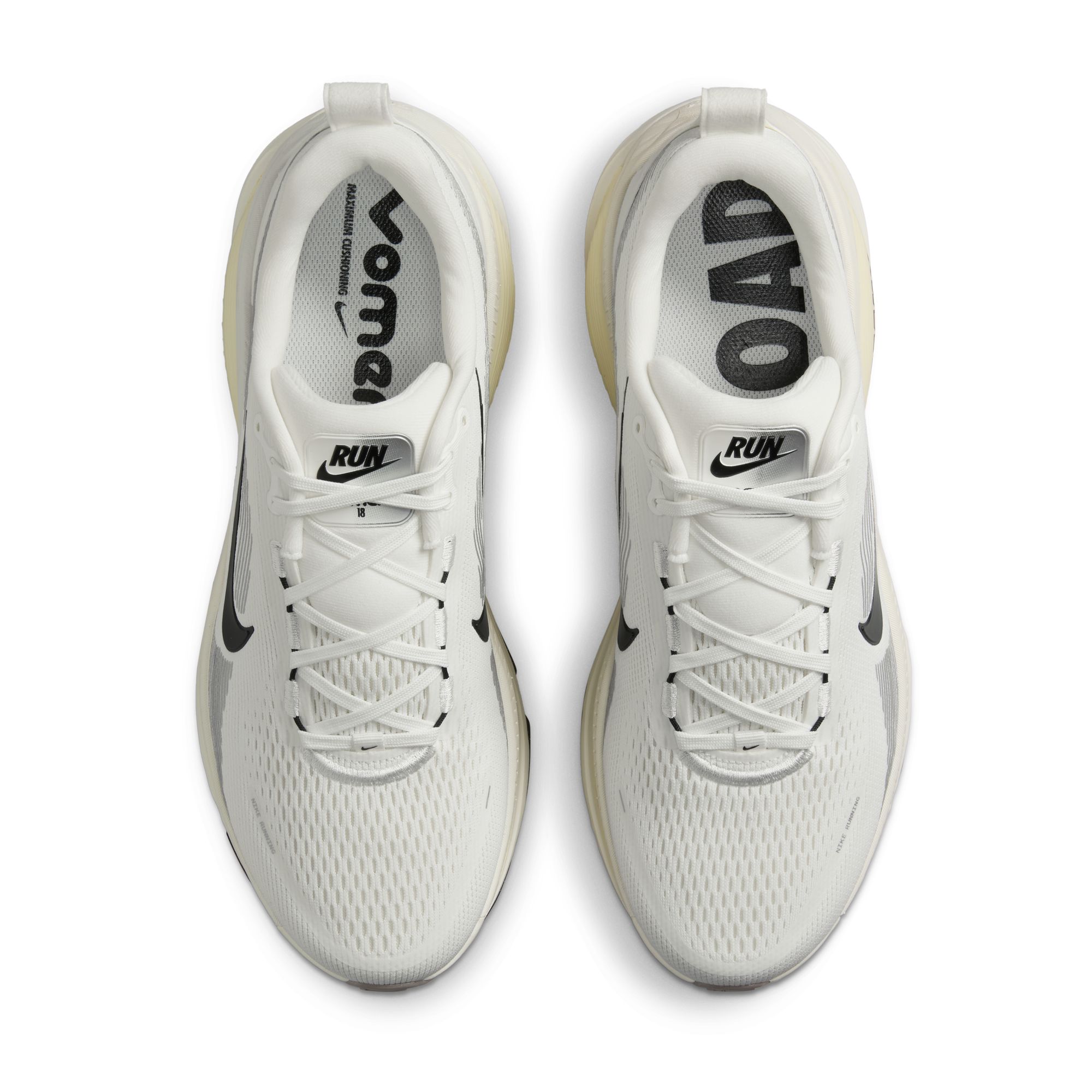 NIKE MEN'S VOMERO 18 SUMMIT WHITE/BLACK-COCONUT MILK