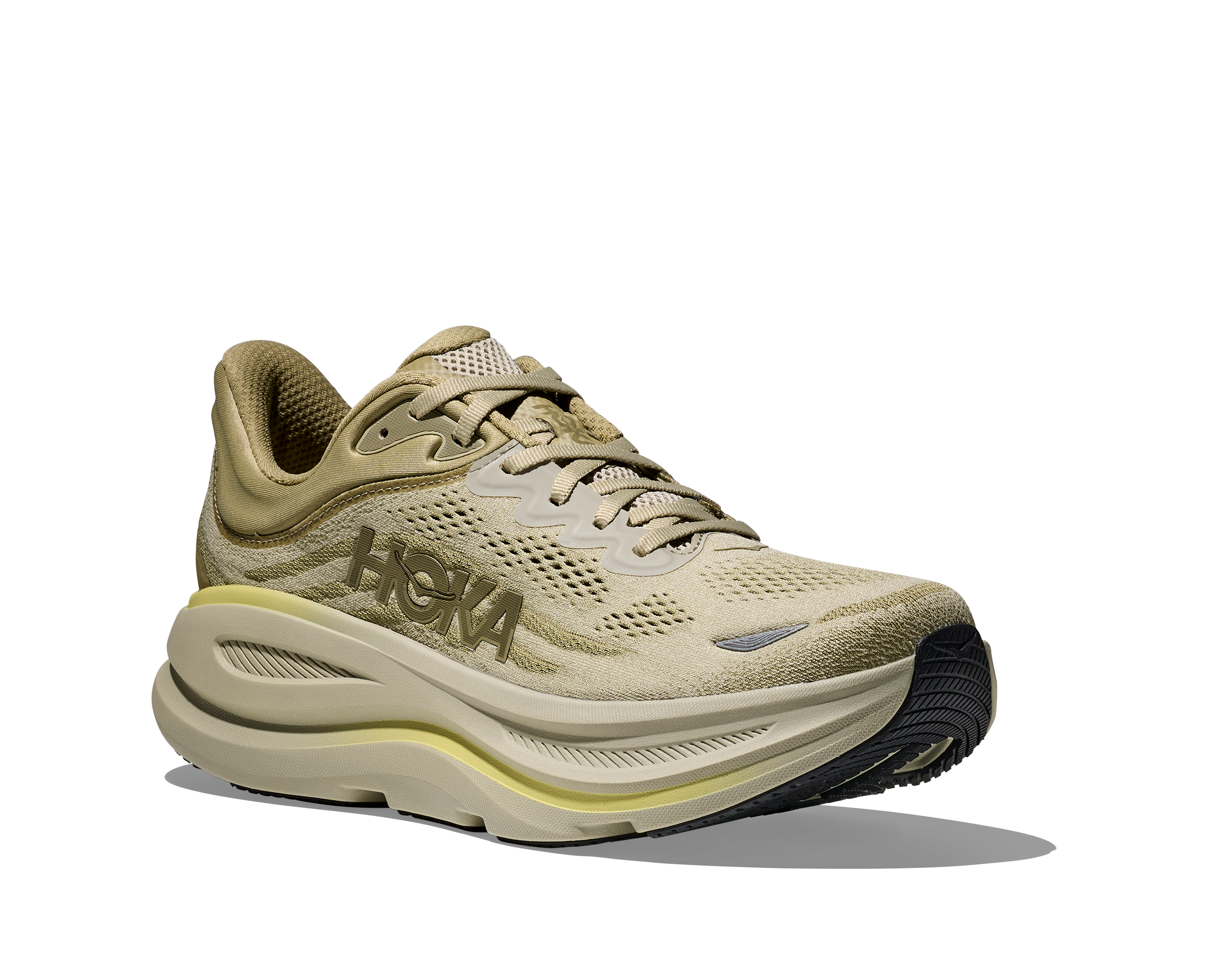 HOKA Men's BONDI 9 GRASSLAND / OYSTER MUSHROOM