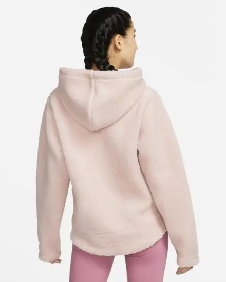 NIKE W Full Zip Hoodie Pink Oxford/Desert Berry