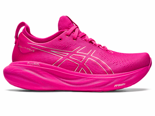 ピンクノイズ ASICS Women's Nimbus 25 PINK RAVE/PURE SILVER