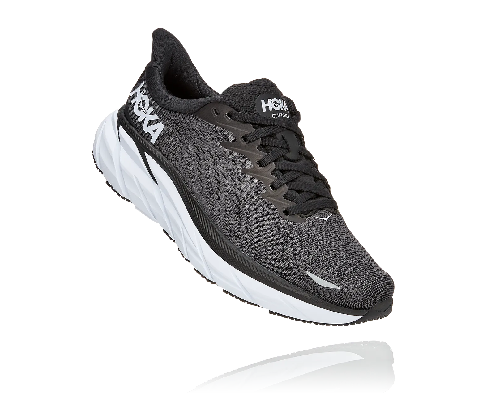 HOKA Women's Clifton 8 online Shoes in Black/White